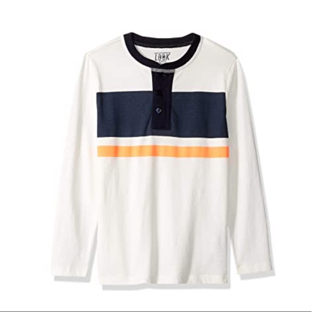 JCREW CREWCUTS BOYS HENLEY 🎮🎧